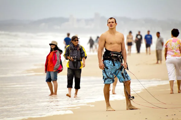 Surfers Paradise Australia Nov Unidentified Participants Racing Gold Coast Kitejam — Stock Photo, Image