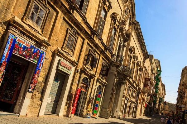 Old Street City Valletta Malta — Stock Fotó