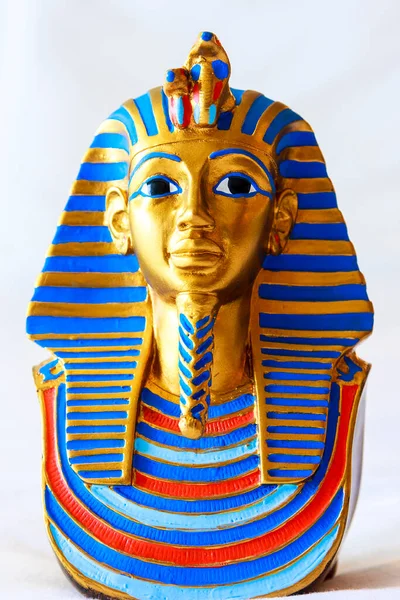 Cairo Egipto Mayo 2009 Una Copia Máscara Tutankamón Exposición Tutankamón —  Fotos de Stock