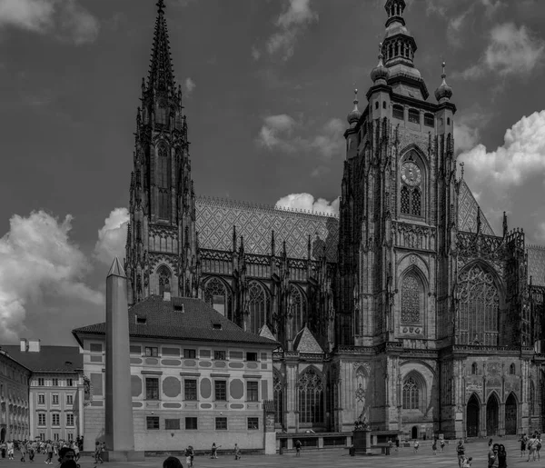 Detail Architecture Cathedral Saint Vitus Praque Old Town Czech Republic — Stock Photo, Image