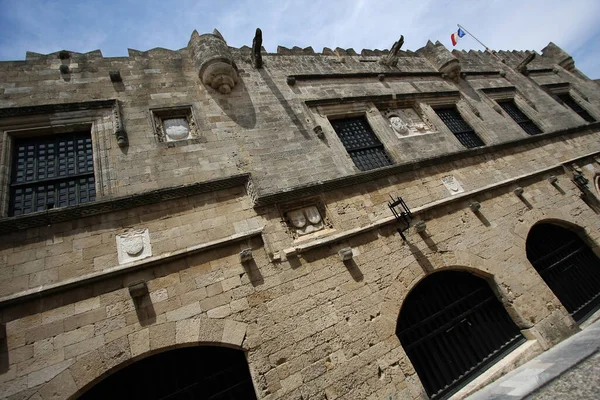 Ancien Château Médiéval Dans Vieille Ville — Photo