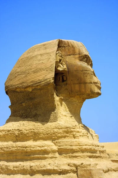 Die Sphinx Fabelwesen Mit Dem Kopf Eines Menschen Und Dem — Stockfoto