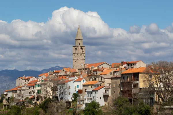 Piękne Miasto Vrbnik Wyspa Krk Chorwacja — Zdjęcie stockowe
