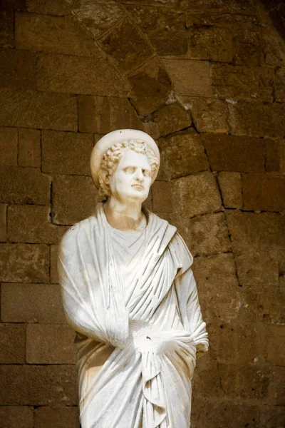 the statue of the roman forum in rome, italy