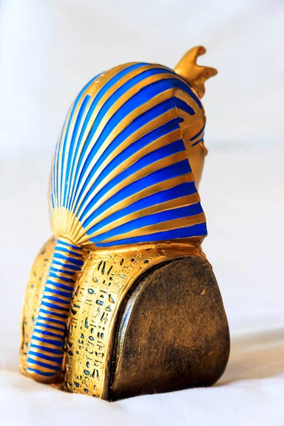 Cairo Egypt Maio 2009 Uma Cópia Máscara Tutankhamon Exposição Tutankhamun — Fotografia de Stock