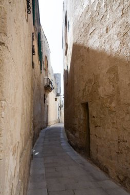 Old narrow line in Valletta is the capital city of Malta