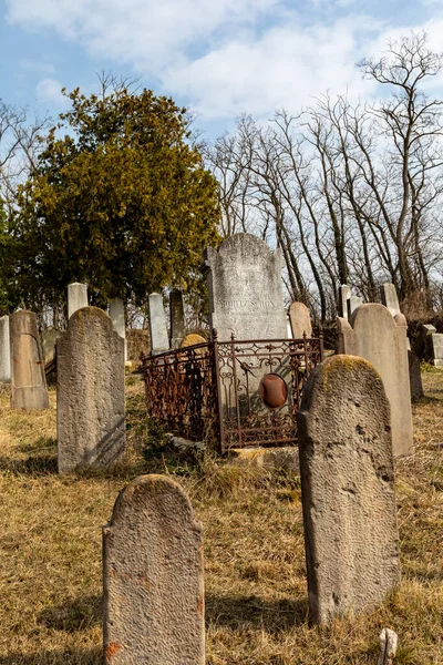 Lovasbereny Hungría Mar 2019 Lápidas Judías Antiguo Cementerio Judío Que — Foto de Stock