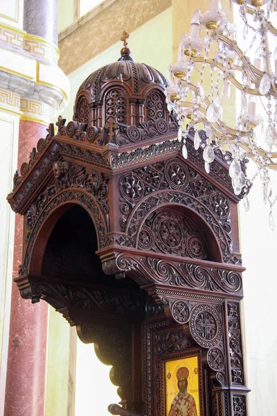 Cyprus May 2009 Interior Greek Orthodox Church Celebration Orthodox Easter — Stock Photo, Image