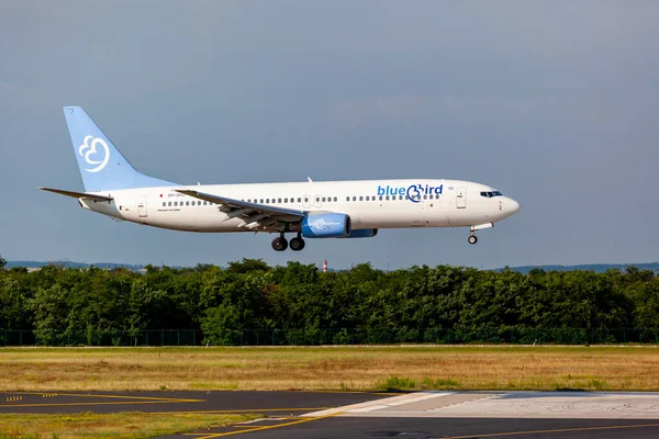 Budapest Hungría Jul 2019 Aerolínea Aterrizando Aeropuerto Internacional Budapest Muy — Foto de Stock