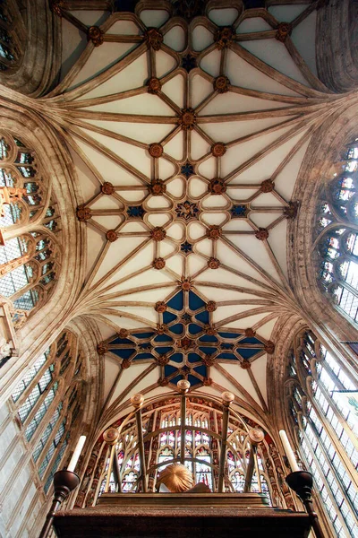 Vista Interior Collegiate Church Saint Mary Warwick Inglaterra —  Fotos de Stock