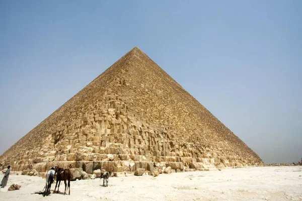 Egyptiska Pyramiderna Egypten — Stockfoto