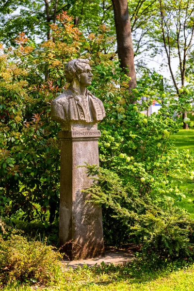 Budapest Hungary Apr 2018 Illustrative Bust Statues Famous Hungarians Places — Stock Photo, Image