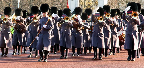 Londýn Velká Británie Prosince 2005 Britská Královská Garda Buckinghamském Paláci — Stock fotografie