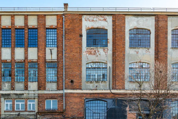 Ruinen Einer Alten Fabrik Hintergrund — Stockfoto