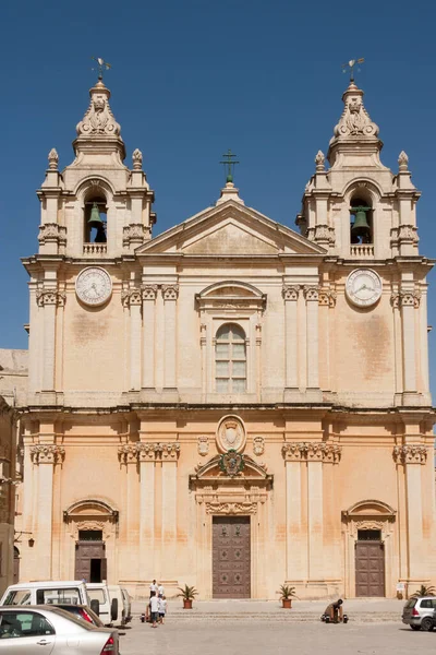 Cattedrale San Paolo Pietro Mdina Malta — Foto Stock