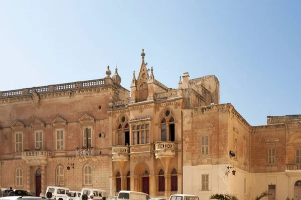 Katedra Pawła Piotra Mdina Malta — Zdjęcie stockowe