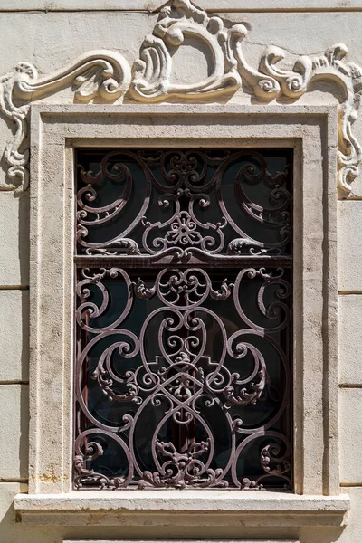 Decorative Wrought Iron Window Old City — Stock Photo, Image