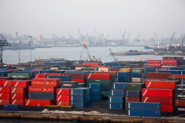 Alexandria Egypt May 18 2009: Port of Alexandria is considered the second most important city and the main port in Egypt, it handles over three quarters of Egypts foreign trade.