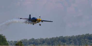 Budaors, Macaristan - 1 Ağustos 2019: Budaors Hava Gösterisi. 