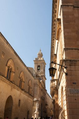 view of ancient architecture of old city at sunny day 