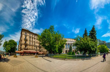 Budapeşte, Macaristan - 17 Haziran 2018: Panorama view 