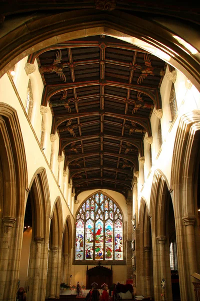 Pohled Interiéru Staré Historické Katedrály — Stock fotografie