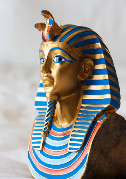 Кайро Эгипт Мая 2009 Года Копия Маски Тутанхамона Выставке Тутанхамоне — стоковое фото