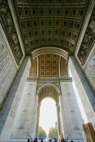 Paris France Dec 2005 Triunph Arch Arc Triomphe Paris 파리에서 — 스톡 사진