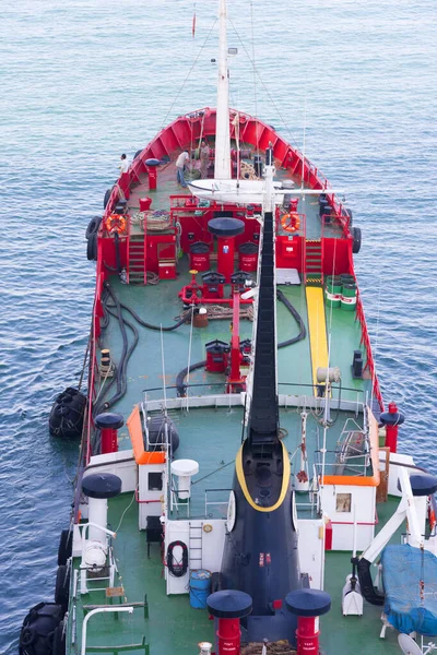 Valletta Malta May 2009 Ariel View Sea Fuel Tanker Provides — Stockfoto