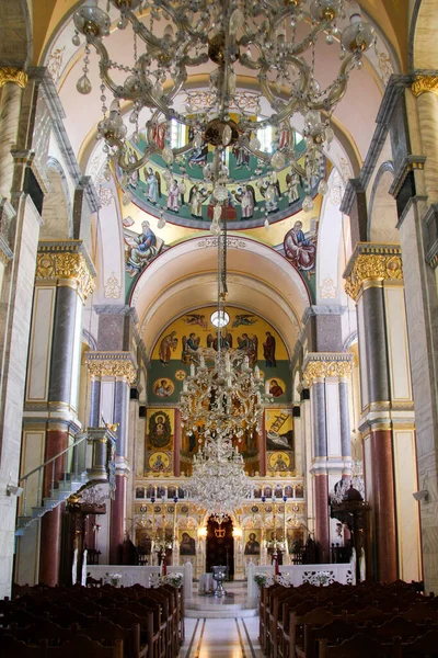 Kypr Května 2009 Interiér Řecké Ortodoxní Církve Při Oslavě Pravoslavných — Stock fotografie