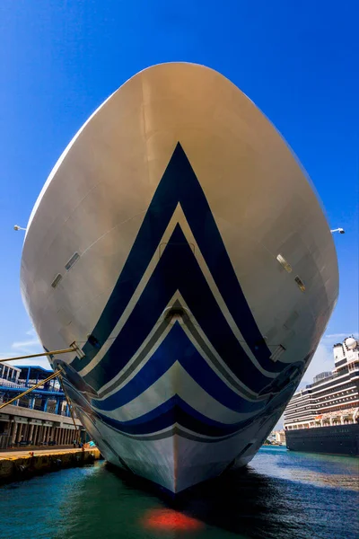 Athene Griekenland Mei 2019 Cruiseschepen Aangemeerd Haven Van Athene — Stockfoto