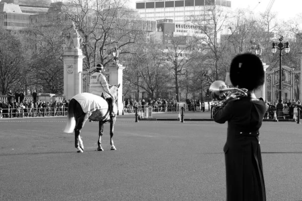 Londres Reino Unido Diciembre 2005 Guardia Real Británica Palacio Buckingham — Foto de Stock