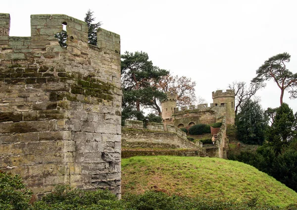 Eski Warwick Kalesi Nin Dış Görünüşü Ngiltere — Stok fotoğraf