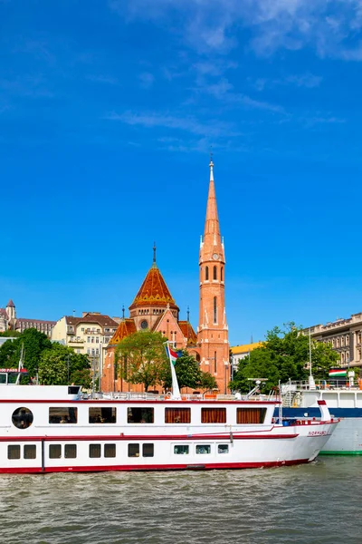 Budapest Hongrie 2018 Vue Budapest Depuis Une Croisière Fluviale Traversant — Photo