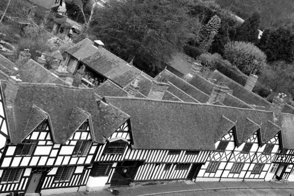 Vista Edificios Antiguos Ciudad Warwick Inglaterra — Foto de Stock