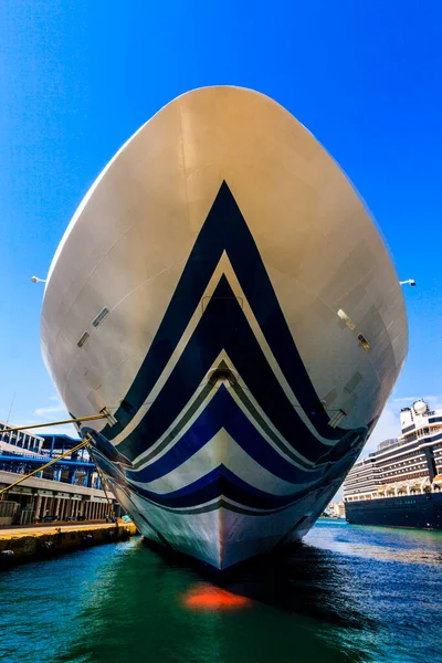 Atenas Grecia Mayo 2019 Cruceros Atracados Puerto Atenas — Foto de Stock