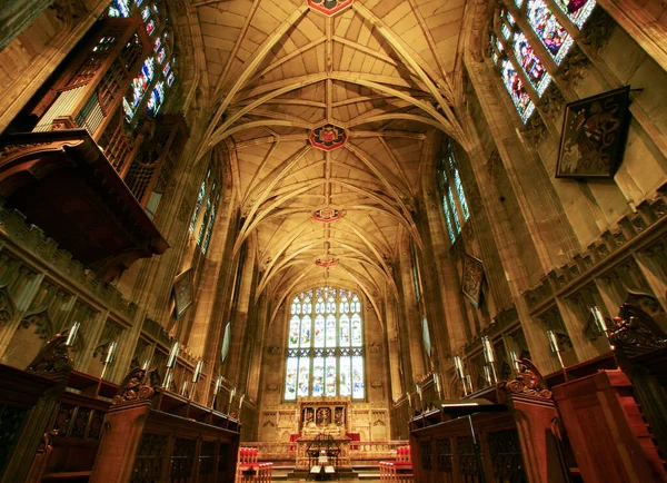 Interieur Van Collegiale Kerk Van Saint Mary Warwick Engeland — Stockfoto