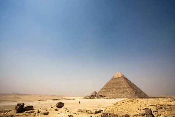 Egyptiska Pyramiderna Egypten — Stockfoto