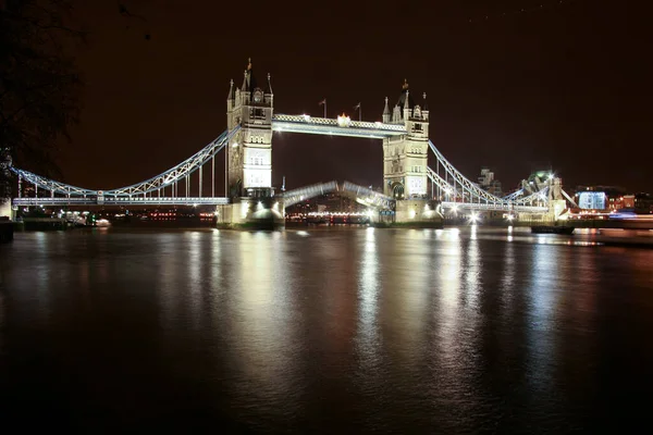 Tower Bridge London Die Brücke Überquert Die Themse Der Nähe — Stockfoto