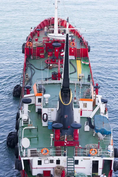 Valletta Malta May 2009 Ariel View Sea Fuel Tanker Provides — Photo