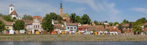 Malebný Pohled Krásnou Středověkou Architekturu Krajiny — Stock fotografie