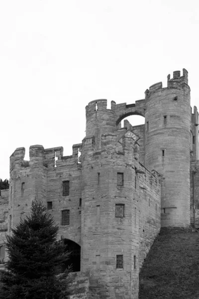 Vista Exterior Del Antiguo Castillo Warwick Inglaterra — Foto de Stock