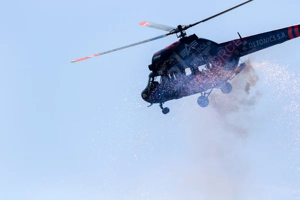 Helicóptero Militar Volando Cielo — Foto de Stock