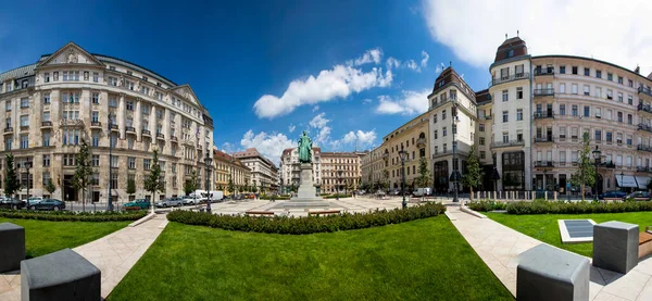 Budapest Hungría Recientemente Renovada Plaza Josef Nador Parte Del Centro — Foto de Stock