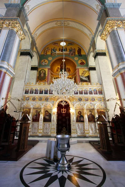 Cyprus May 2009 Interior Greek Orthodox Church Celebration Orthodox Easter —  Fotos de Stock