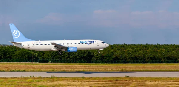 Budapest Hungría Jul 2019 Aerolínea Aterrizando Aeropuerto Internacional Budapest Muy — Foto de Stock