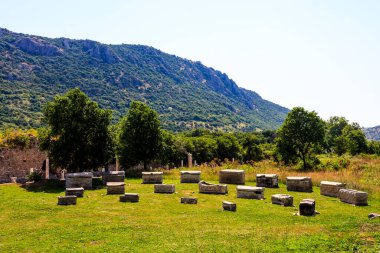 İsrail Devleti 'nin kutsal şehrinin eski kalıntıları.
