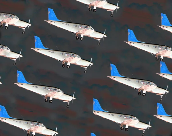 Viejos Aviones Militares Volando Cielo —  Fotos de Stock