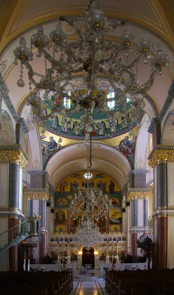 Schönes Interieur Der Griechisch Orthodoxen Kirche — Stockfoto