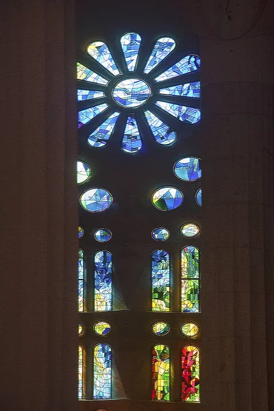 Wnętrze Katedry Najświętszej Marii Panny Kościoła Mieście Barcelona — Zdjęcie stockowe